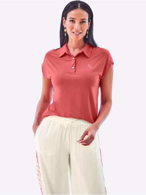 Polo Petites Pierres Brillantes Fantaisie - Taille Standard - Helline - Kiabi