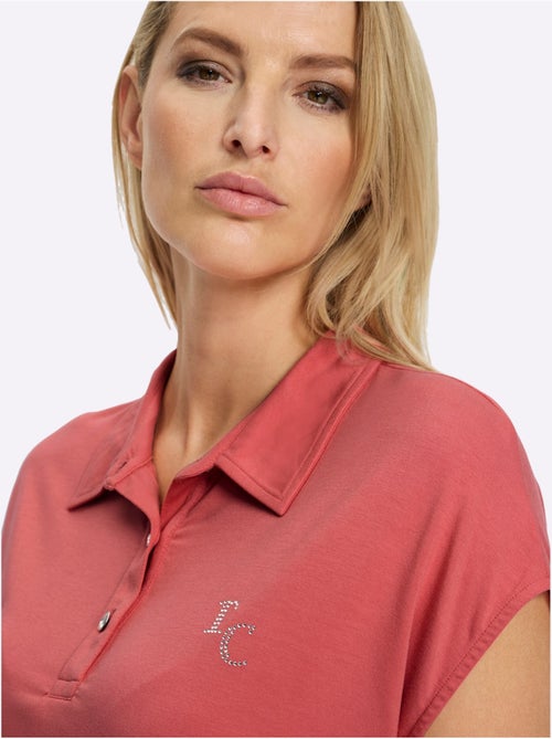 Polo Petites Pierres Brillantes Fantaisie - Taille Standard - Helline - Kiabi