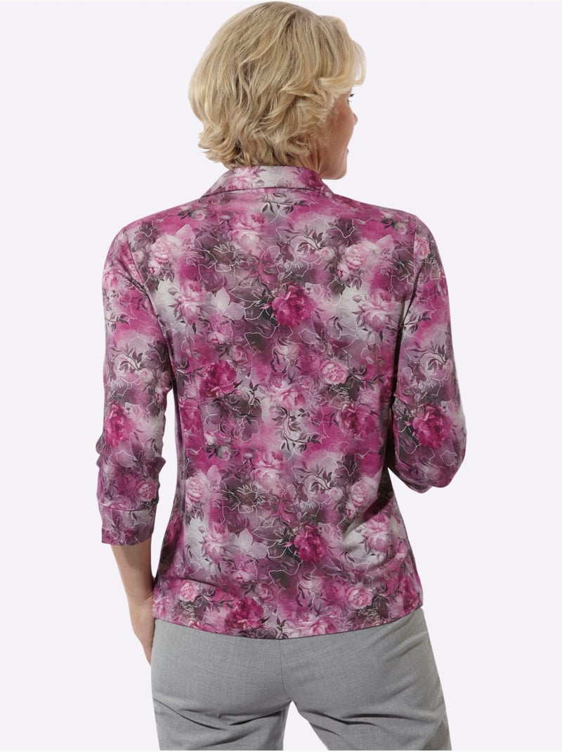 Polo petites pierres brillantes fantaisie - taille standard - witt Gris Mauve Gris - Kiabi