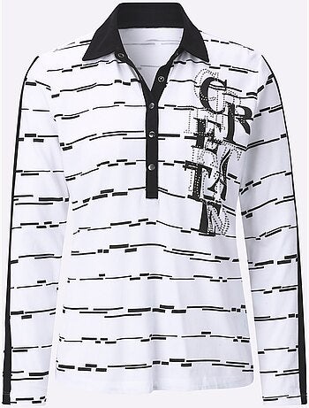 Polo pierres ornementales brillantes - taille standard - helline