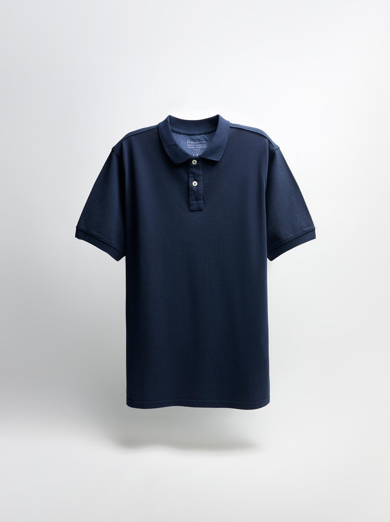 Polo piqué à manches courtes MO Fashion Bleu - Kiabi