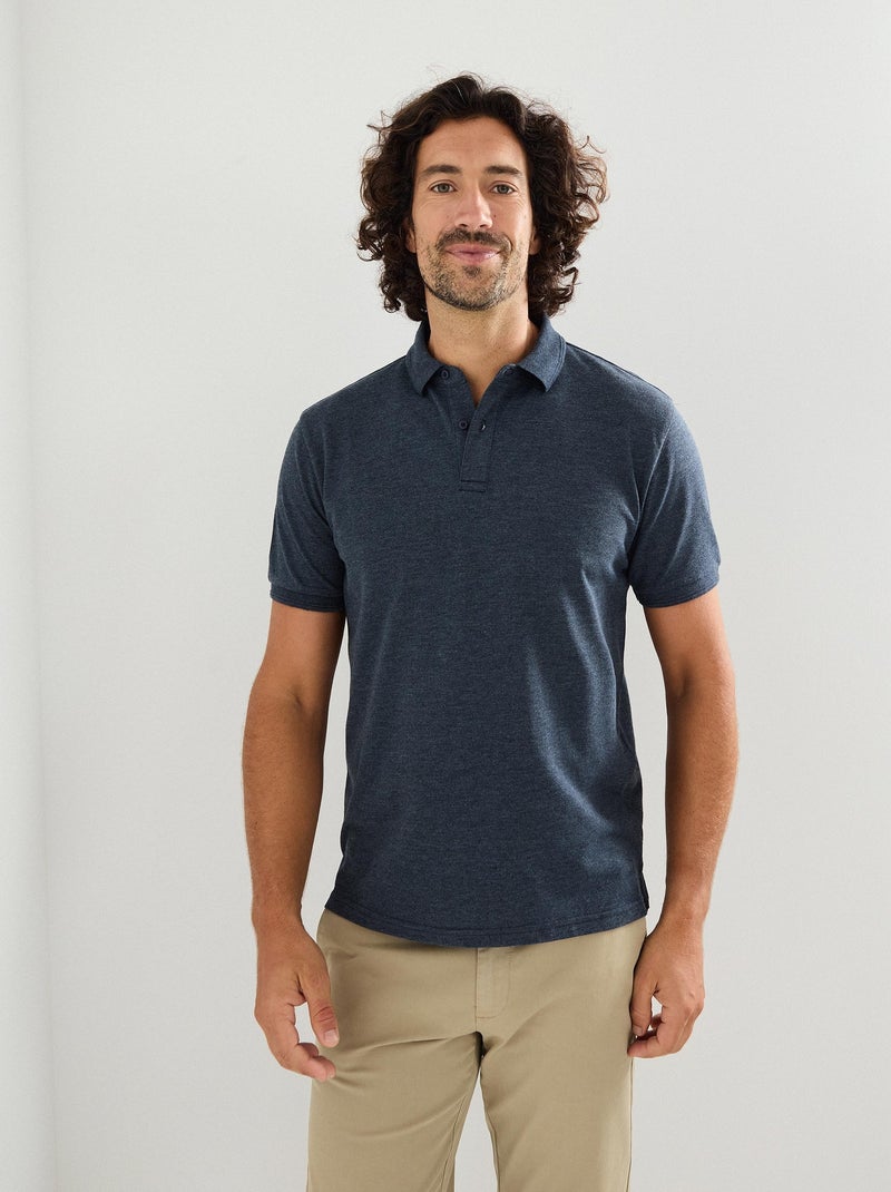 Polo piqué à manches courtes MO Fashion Bleu - Kiabi