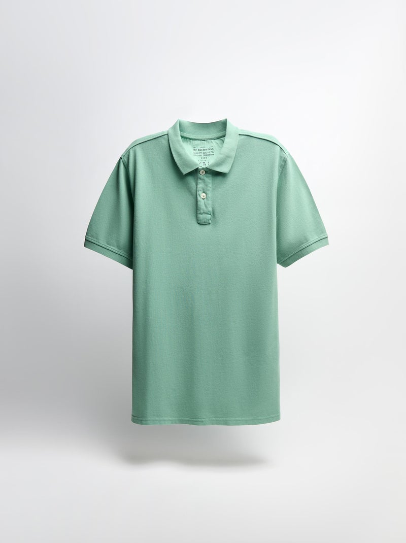 Polo piqué à manches courtes MO Fashion Vert - Kiabi