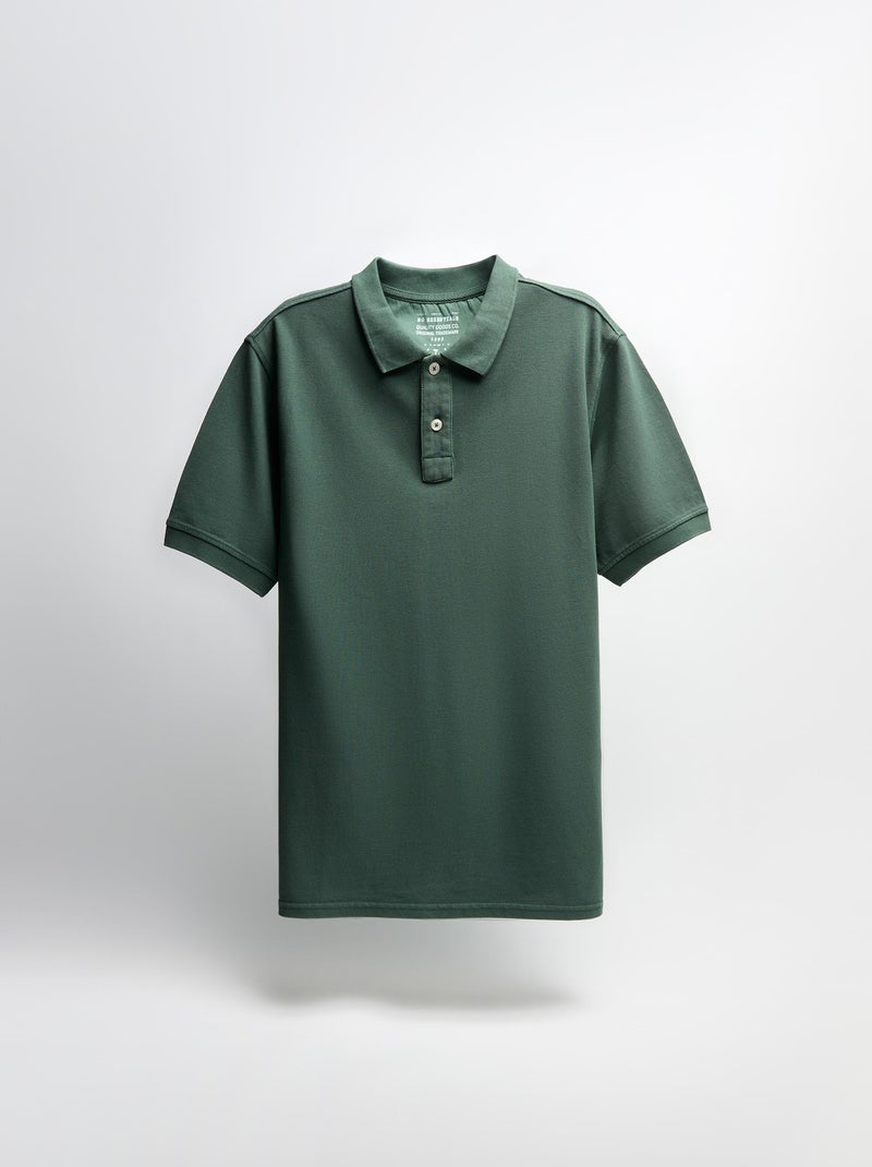 Polo piqué à manches courtes MO Fashion Vert - Kiabi