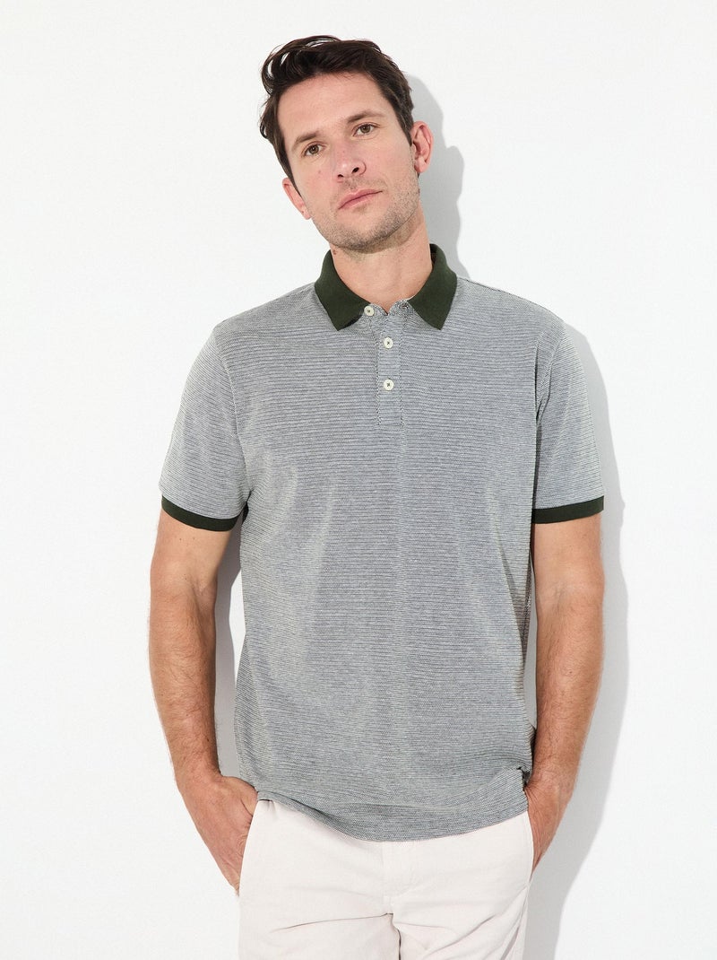 Polo piqué à manches courtes MO Fashion Vert - Kiabi
