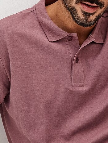 Polo piqué à manches courtes