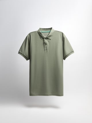 Polo piqué à manches courtes