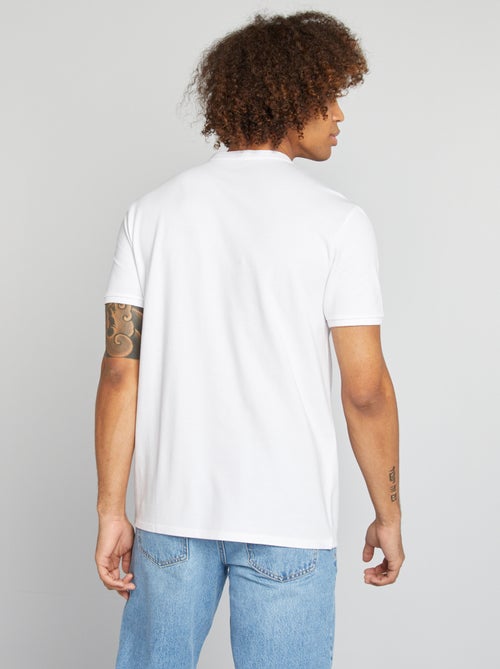 Polo piqué col mao - Kiabi