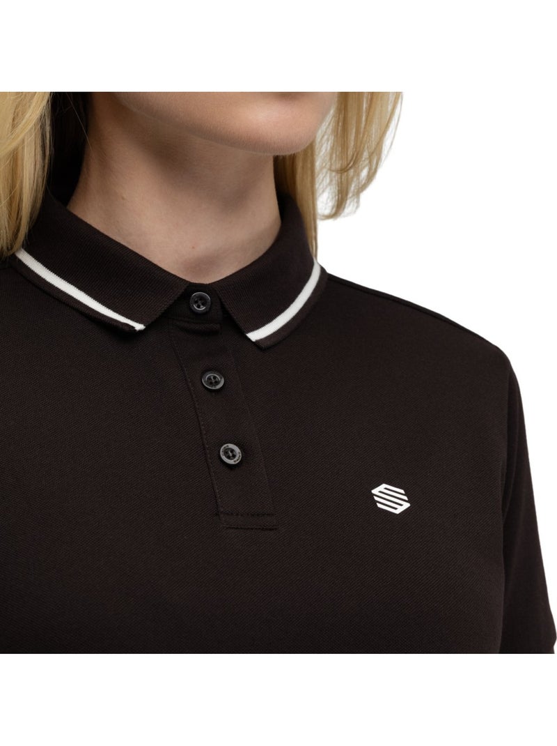 Polo piqué golf femme golf femme valderrama-w dark Marron - Kiabi