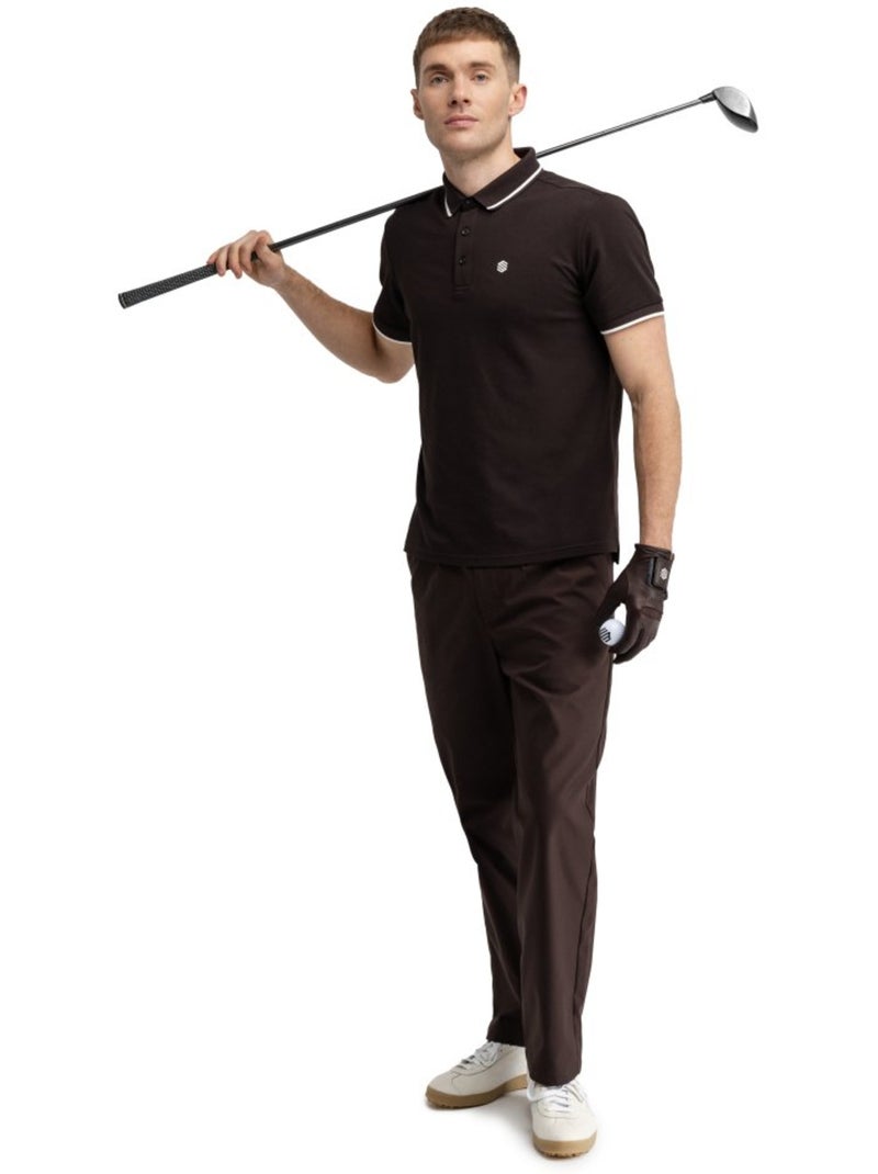 Polo piqué golf homme golf homme pinehurst dark Marron - Kiabi