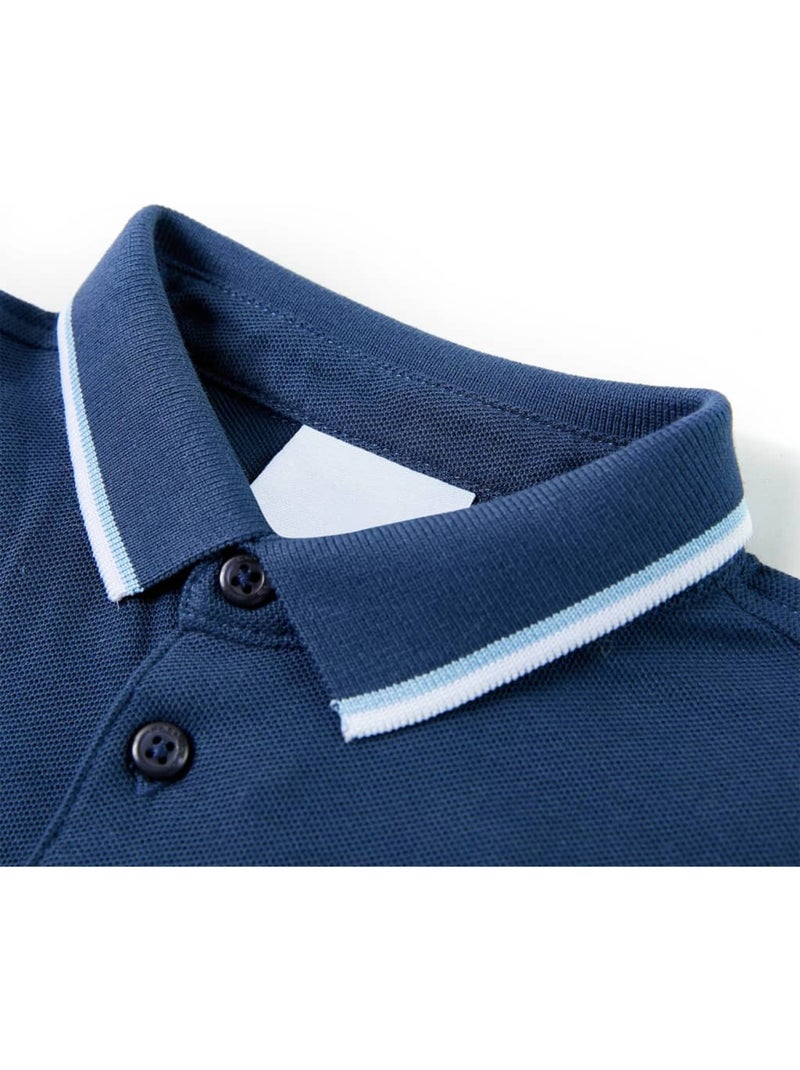 Polo Pour Enfants Coton - VidaXL Bleu - Kiabi