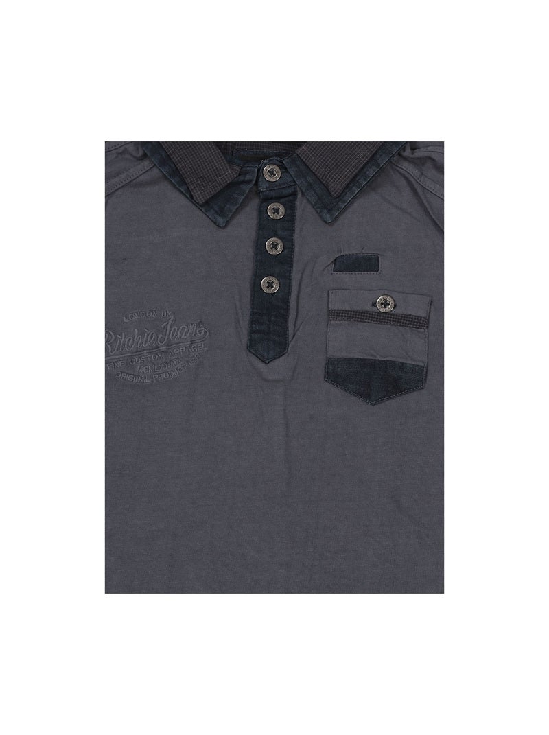 POLO PROME BOY Gris - Kiabi