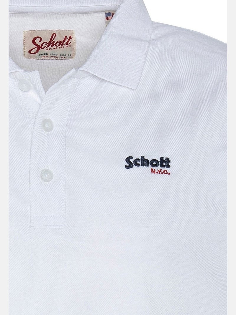 Polo Pscasual  - Schott Blanc - Kiabi