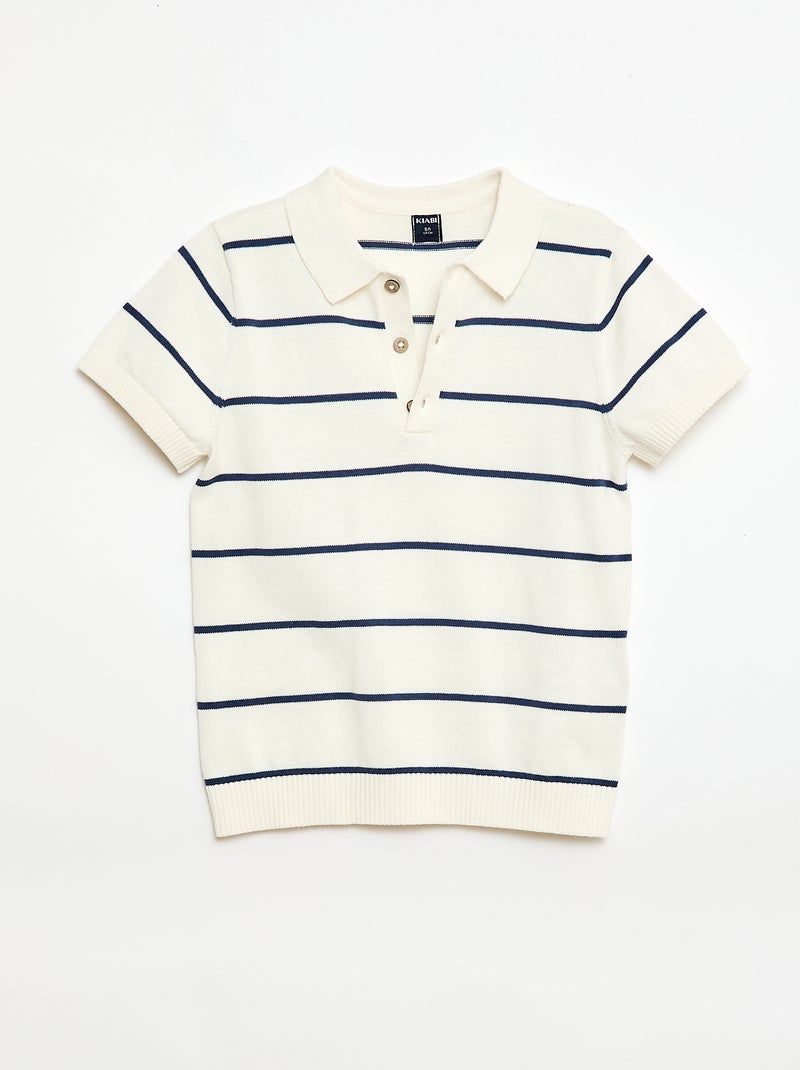 Polo pull Beige - Kiabi