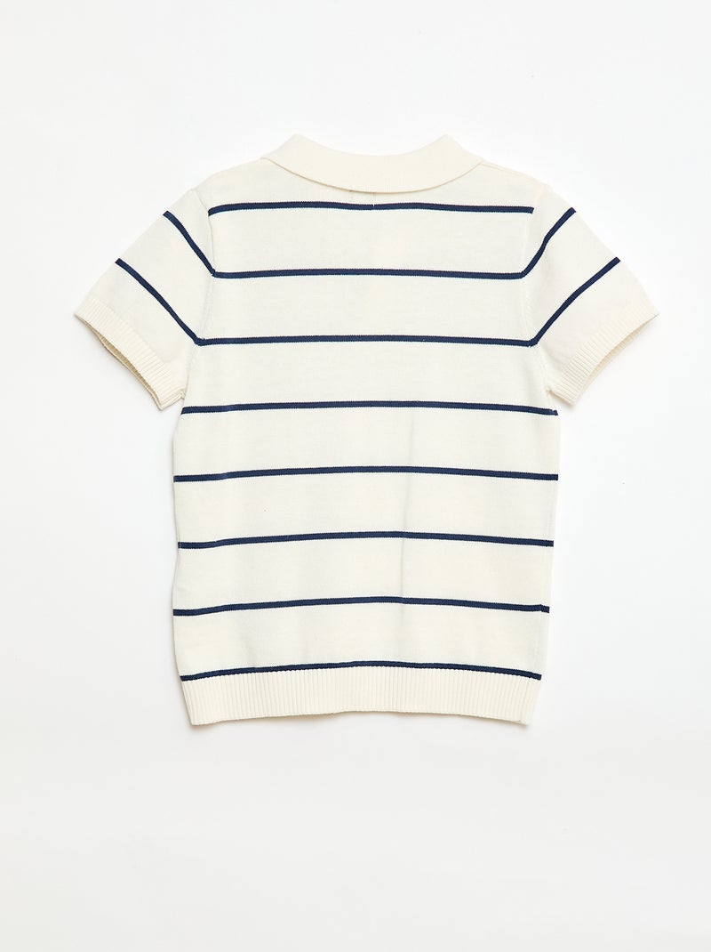 Polo pull Beige - Kiabi