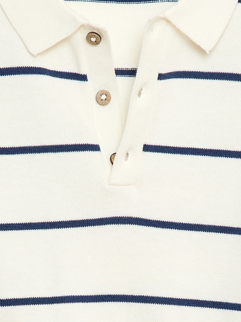 Polo pull Beige - Kiabi