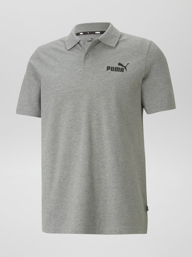 Polo 'Puma' en piqué de coton Gris - Kiabi