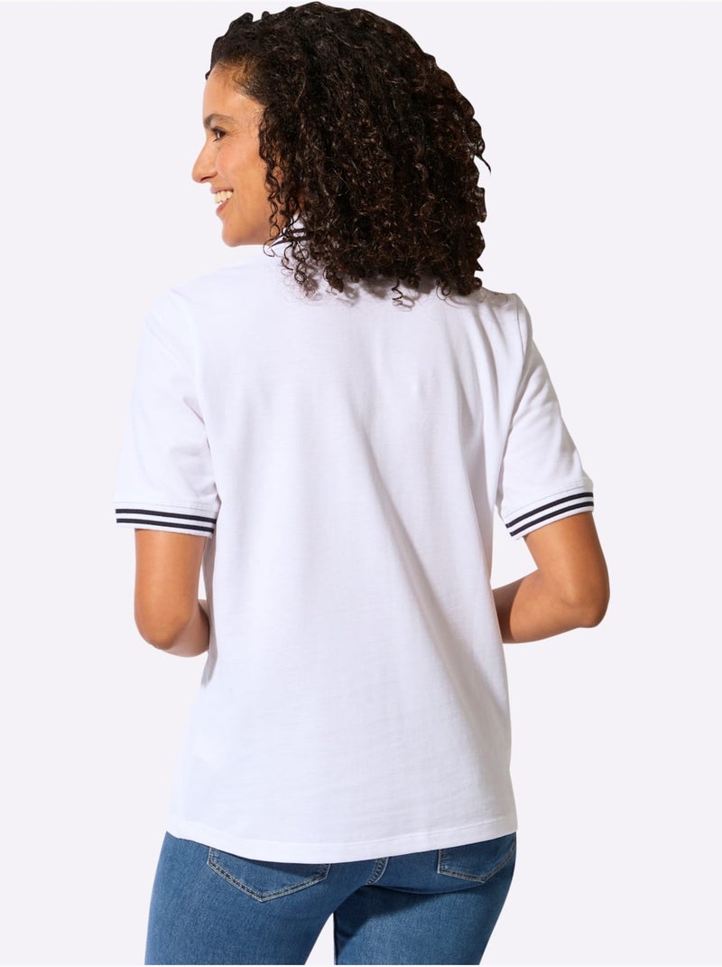 Polo Pur Coton - Taille Standard - Witt Blanc - Kiabi