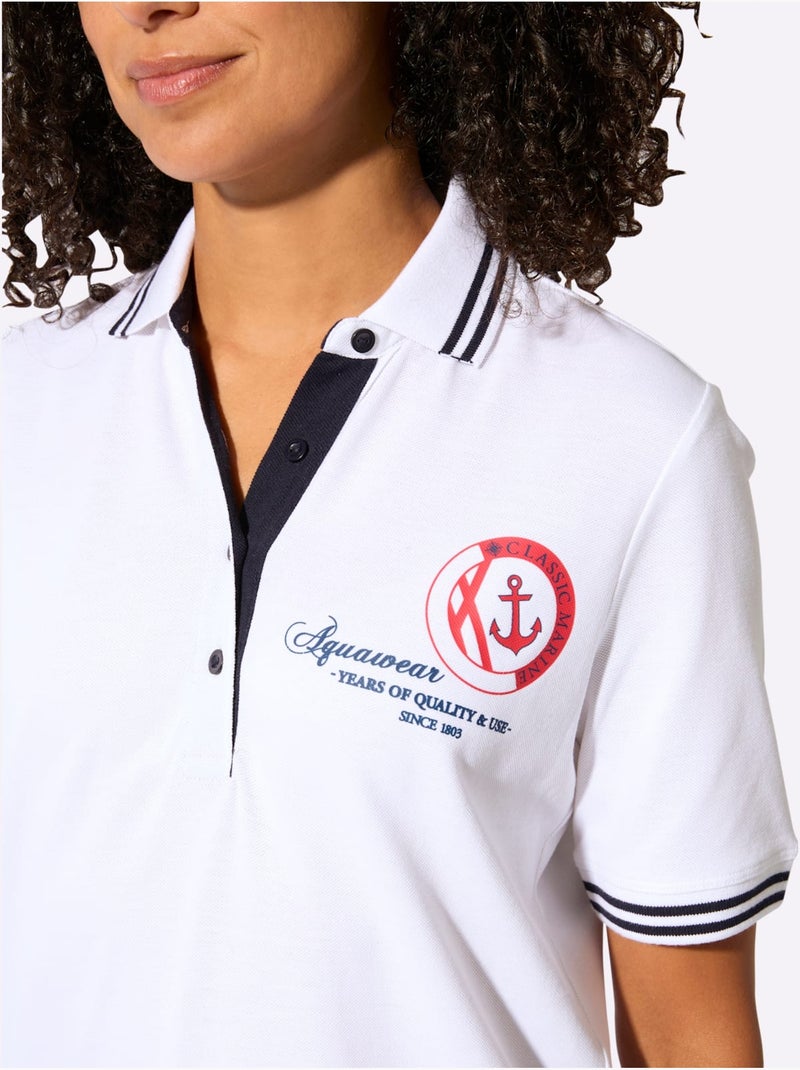 Polo Pur Coton - Taille Standard - Witt Blanc - Kiabi