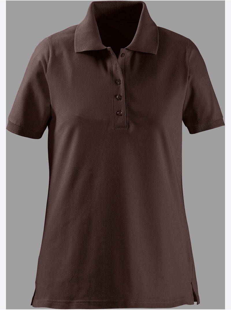 Polo Pur Coton - Taille Standard - Witt Marron - Kiabi