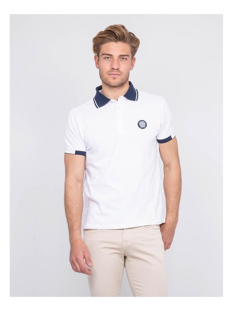 Polo pur coton PAJUGE Blanc - Kiabi