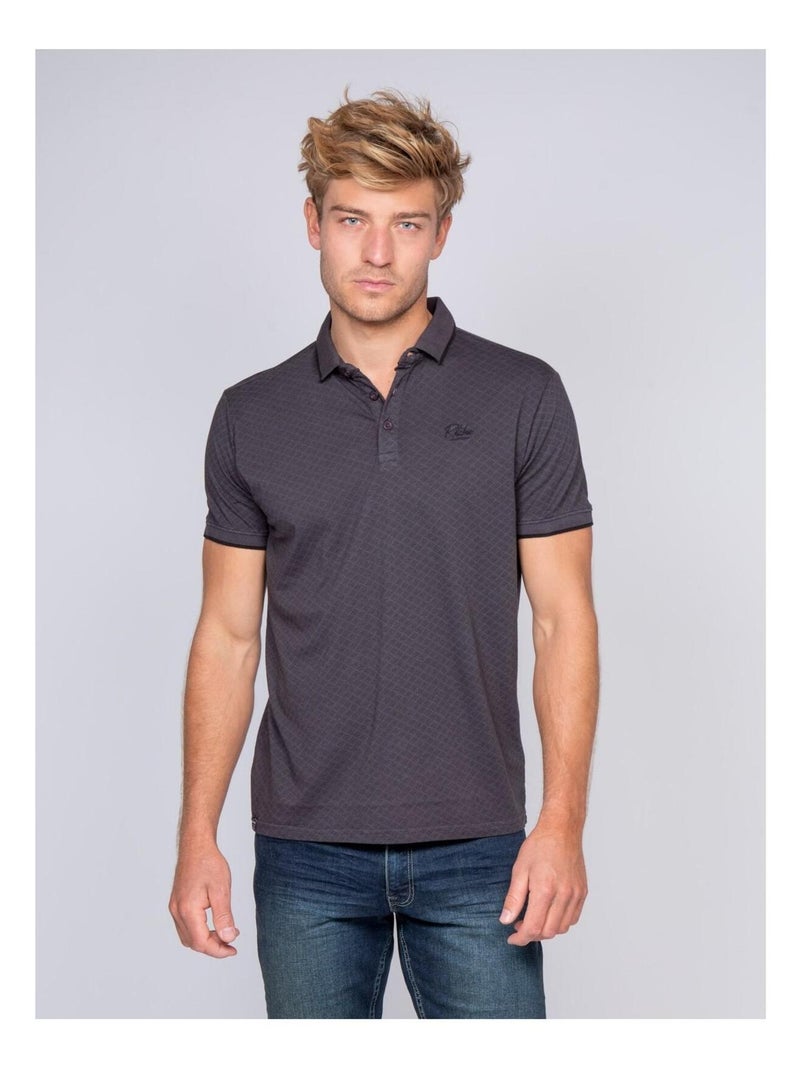 Polo pur coton PRONE Gris - Kiabi