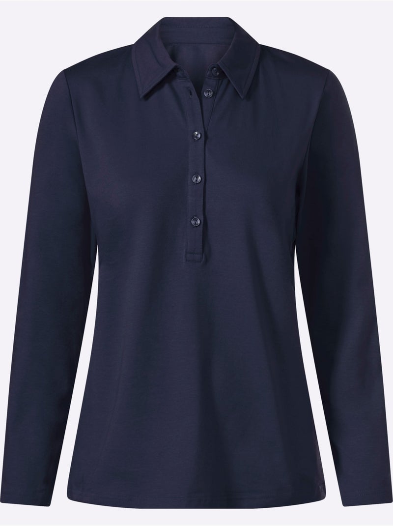 Polo qualité coton - taille standard - witt Bleu marine - Kiabi