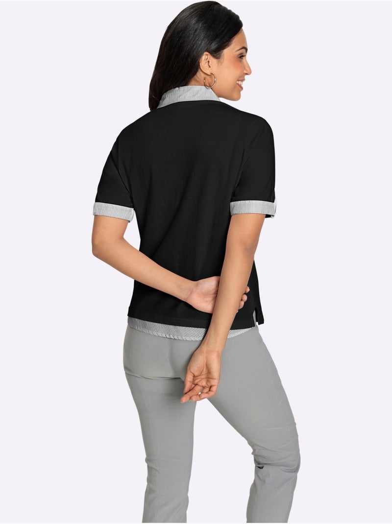 Polo Qualité Coton - Taille Standard - Witt Noir - Kiabi