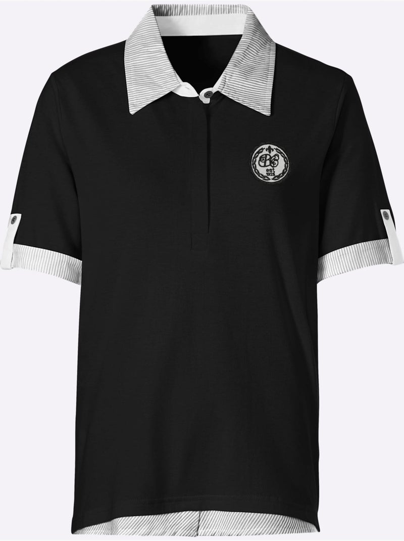 Polo Qualité Coton - Taille Standard - Witt Noir - Kiabi