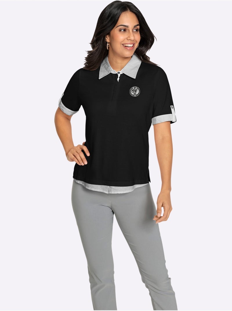 Polo Qualité Coton - Taille Standard - Witt Noir - Kiabi