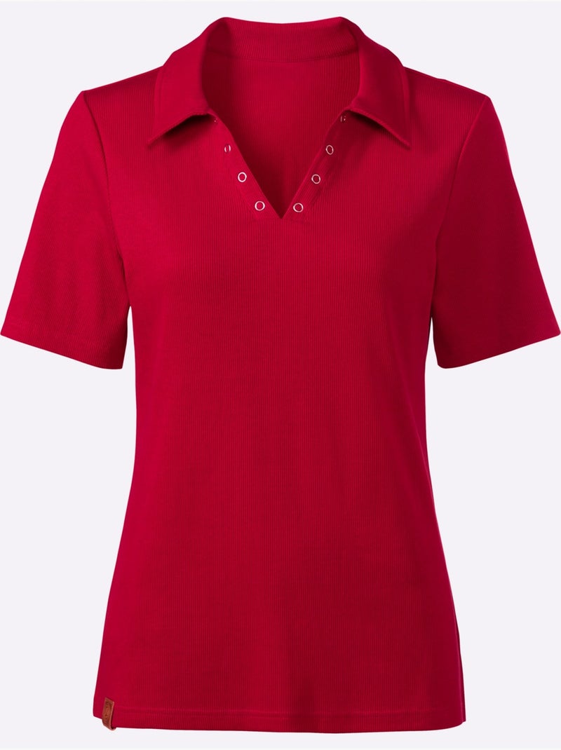 Polo Qualité Coton - Taille Standard - Witt Rouge - Kiabi
