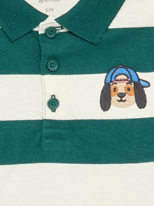 Polo rayé en jersey de coton - Kiabi Polo rayé en jersey de coton - Kiabi