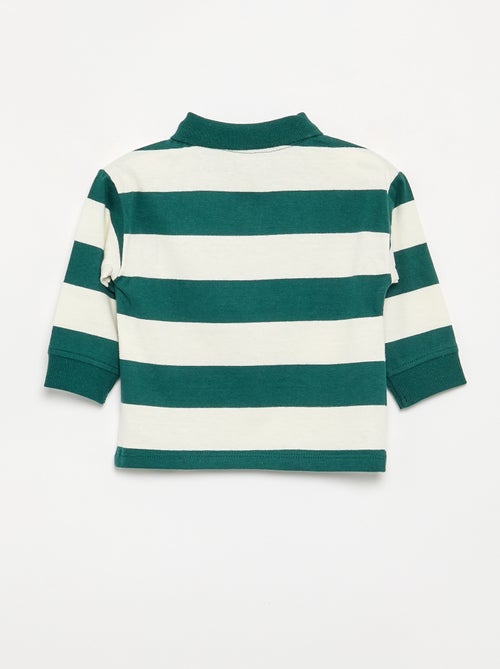 Polo rayé en jersey de coton - Kiabi Polo rayé en jersey de coton - Kiabi