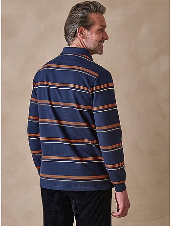 Polo rayé manches longues - DAXON