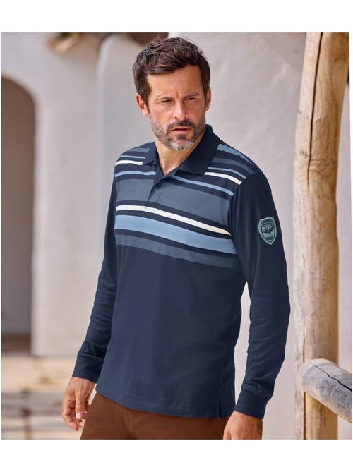 Polo Rayé Rugby Sport Canada League   - ATLAS FOR MEN - Kiabi