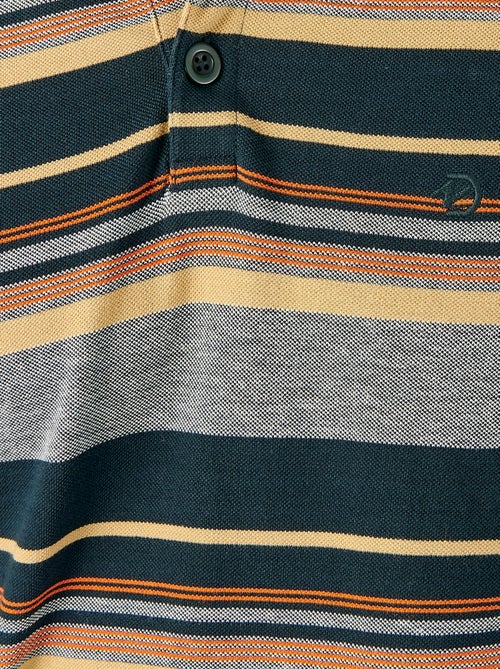 Polo rayures pur coton - Damart - Kiabi