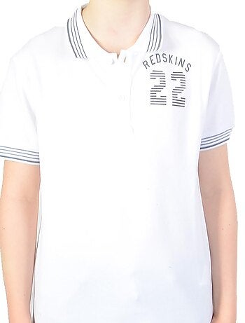 Polo redskins Enfant Wayne Pique White