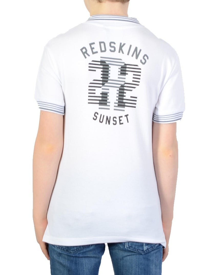 Polo redskins Enfant Wayne Pique  White Blanc - Kiabi