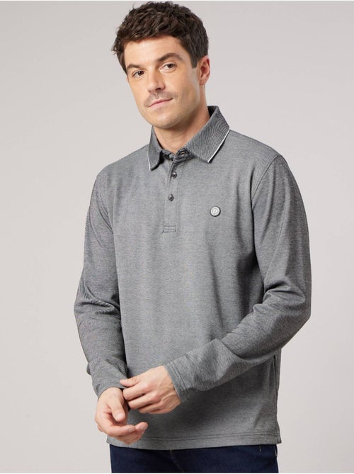 Polo regular homme avec col contrasté 'deeluxe' - Kiabi