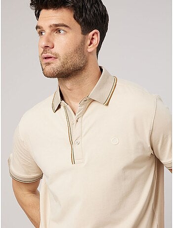Polo regular homme avec col rayé 'deeluxe'