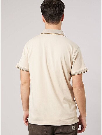 Polo regular homme avec col rayé 'deeluxe'