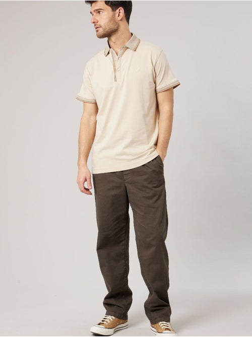Polo regular homme avec col rayé 'deeluxe' - Kiabi Polo regular homme avec col rayé 'deeluxe' - Kiabi