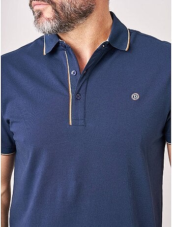 Polo regular homme avec col rayé 'deeluxe'
