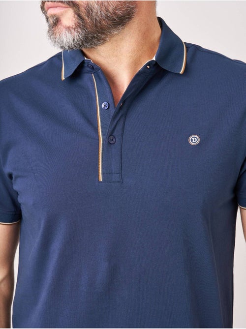 Polo regular homme avec col rayé 'Deeluxe' - Kiabi