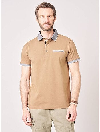 Polo regular homme en jersey coton 'deeluxe'