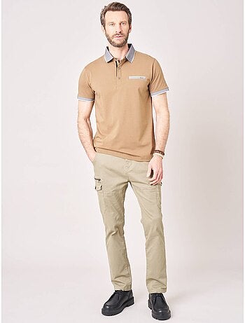 Polo regular homme en jersey coton 'deeluxe'