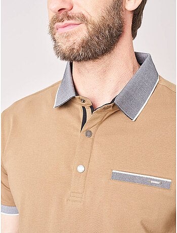 Polo regular homme en jersey coton 'deeluxe'