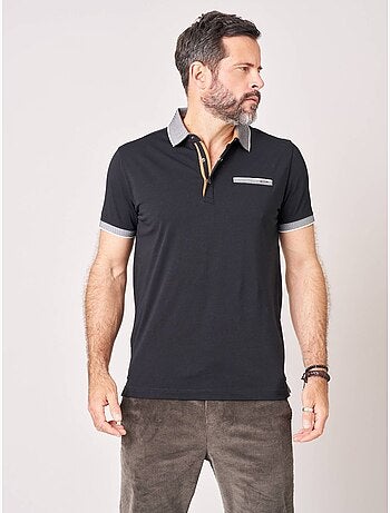 Polo regular homme en jersey coton 'deeluxe'