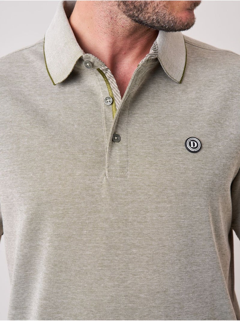 Polo regular homme en matière piquée 'deeluxe' Vert bouteille - Kiabi