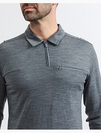 Polo Regular Stone Manches longues - New Man